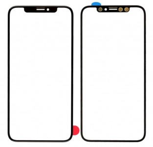 Replacement Front Glass For Apple Iphone X Black By - Maxbhi Com