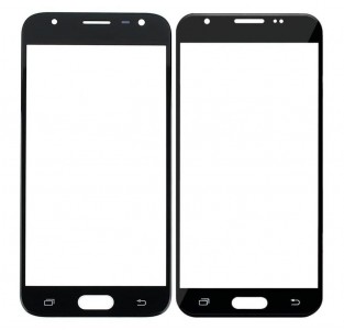 Replacement Front Glass For Samsung Galaxy J3 Prime Black By - Maxbhi Com