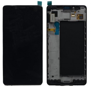 Lcd With Touch Screen For Microsoft Lumia 950 Black By - Maxbhi Com