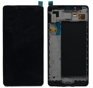 Lcd With Touch Screen For Microsoft Lumia 950 Dual Sim Black By - Maxbhi Com