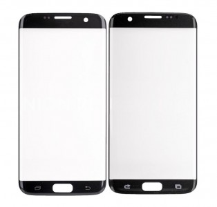 Replacement Front Glass For Samsung Galaxy S7 Edge Black By - Maxbhi Com