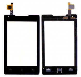 Touch Screen Digitizer For Lava Iris 310 Style Black By - Maxbhi Com