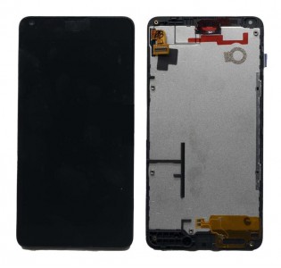 Lcd With Touch Screen For Microsoft Lumia 640 Lte Black By - Maxbhi Com