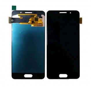 Lcd With Touch Screen For Samsung Galaxy A3 2016 Black By - Maxbhi Com