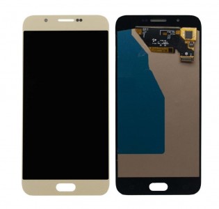 Lcd With Touch Screen For Samsung Galaxy A8 2016 Gold By - Maxbhi Com