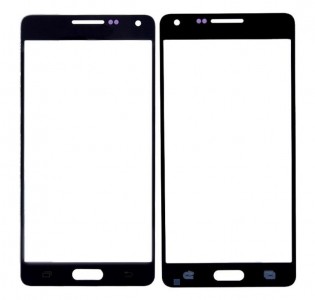 Replacement Front Glass For Samsung Galaxy A5 Sma5000 Black By - Maxbhi Com