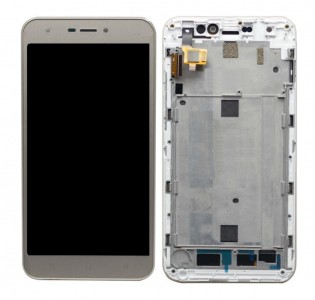 Lcd With Touch Screen For Intex Aqua 5 5 Vr Plus Champagne By - Maxbhi Com