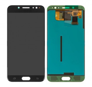 Lcd With Touch Screen For Samsung Galaxy C7 2017 Black By - Maxbhi Com