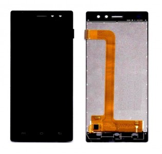 Lcd With Touch Screen For Lava X41 Plus Black By - Maxbhi Com