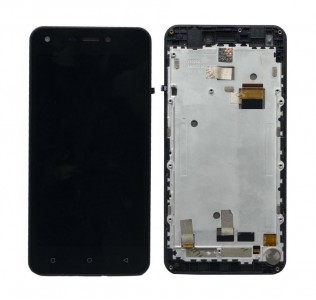 Lcd With Touch Screen For Karbonn Aura Power 4g Plus Black By - Maxbhi Com