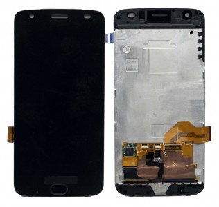 Lcd With Touch Screen For Moto Z2 Force Black By - Maxbhi Com