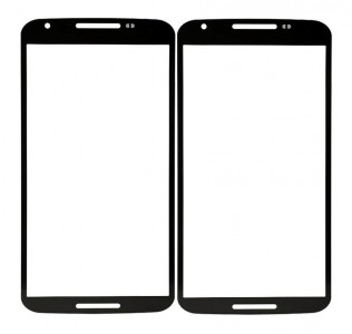 Replacement Front Glass For Motorola Nexus 6 Black By - Maxbhi Com