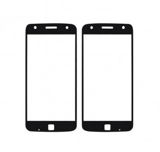 Replacement Front Glass For Moto Z Play 32gb Black By - Maxbhi Com