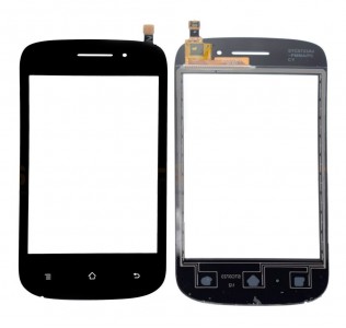 Touch Screen Digitizer For Intex Cloud X4 Black By - Maxbhi Com
