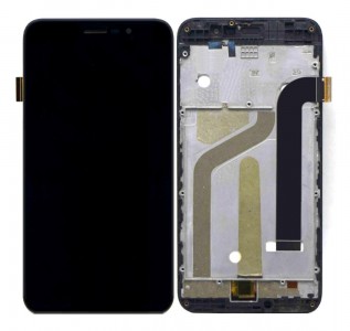 Lcd With Touch Screen For Panasonic P85 Black By - Maxbhi Com