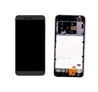 Lcd With Touch Screen For Intex Cloud Cube Grey By - Maxbhi Com