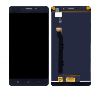 Lcd With Touch Screen For Lenovo A7700 Black By - Maxbhi Com