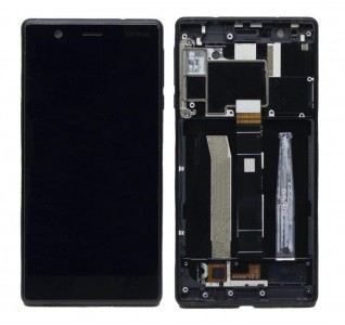Lcd With Touch Screen For Nokia 3 Black By - Maxbhi Com