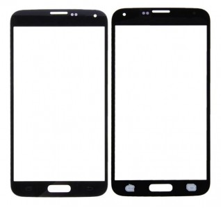 Replacement Front Glass For Samsung Galaxy S5 I9600 Black By - Maxbhi Com