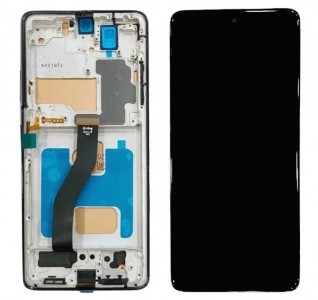Lcd With Touch Screen For Samsung Galaxy S21 Ultra Black By - Maxbhi Com