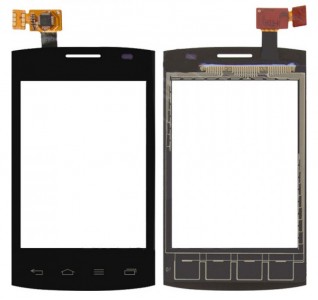 Touch Screen Digitizer For Lg Optimus L1 Dual E420 Black By - Maxbhi Com