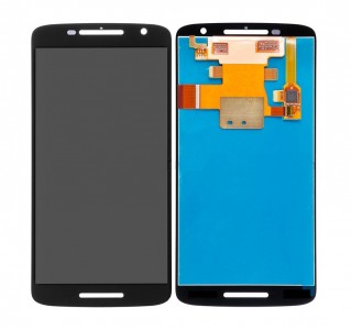 Lcd With Touch Screen For Motorola Moto X Play 16gb Black By - Maxbhi Com