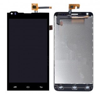 Lcd With Touch Screen For Celkon Millennia Octa510 White By - Maxbhi Com