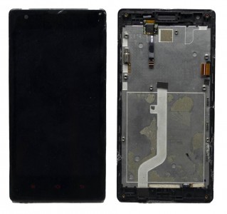 Lcd With Touch Screen For Xiaomi Redmi 1s Black By - Maxbhi Com