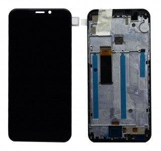 Lcd With Touch Screen For Mobiistar X1 Notch Black By - Maxbhi Com