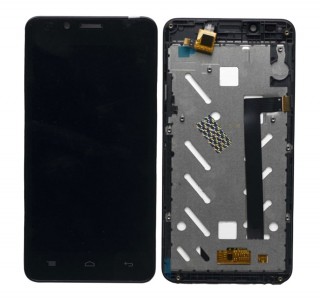 Lcd With Touch Screen For Intex Aqua Lions E3 Black By - Maxbhi Com