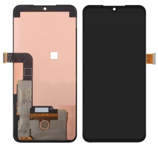Lcd With Touch Screen For Lg V50s Thinq 5g Black By - Maxbhi Com