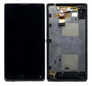 Lcd With Touch Screen For Sony Xperia Zl C6503 Black By - Maxbhi Com