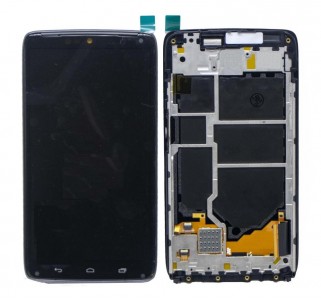 Lcd With Touch Screen For Motorola Droid Turbo Black By - Maxbhi Com