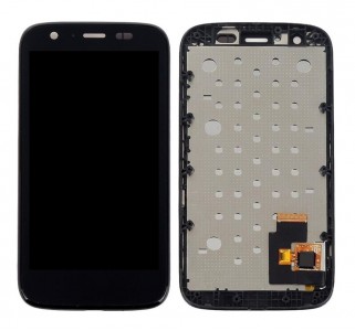 Lcd With Touch Screen For Motorola Moto G Black By - Maxbhi Com