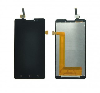 Lcd With Touch Screen For Lenovo P780 Black By - Maxbhi Com