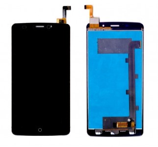 Lcd With Touch Screen For Lyf Wind 3 Black By - Maxbhi Com