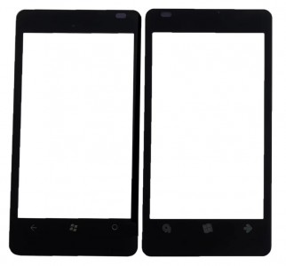 Replacement Front Glass For Nokia Lumia 800 Black By - Maxbhi Com