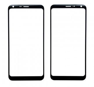 Replacement Front Glass For Lg Q6 Black By - Maxbhi Com