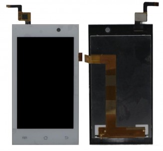 Lcd With Touch Screen For Micromax A093 Canvas Fire White By - Maxbhi Com