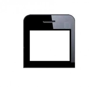 Replacement Front Glass For Iball Aspire Qe45 Black By - Maxbhi.com