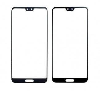 Replacement Front Glass For Huawei P20 Black By - Maxbhi Com