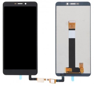 Lcd With Touch Screen For Nokia C100 Black By - Maxbhi Com