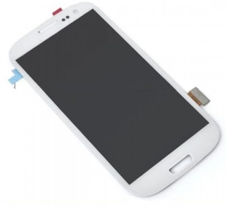 LCD with Touch Screen for Samsung SPH-L710 - Marble White