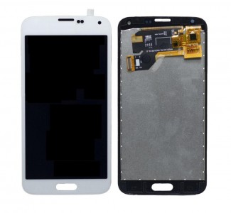 Lcd With Touch Screen For Samsung Galaxy S5 I9600 White By - Maxbhi Com