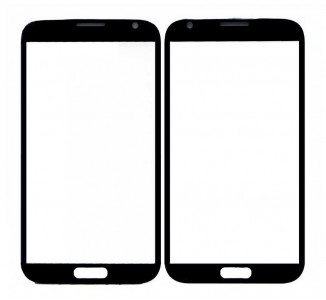 Replacement Front Glass For Samsung Galaxy Note Ii N7102 Black By - Maxbhi Com