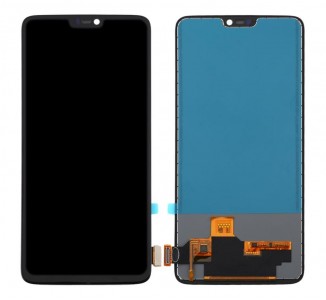 Lcd With Touch Screen For Oneplus 6 Black By - Maxbhi Com