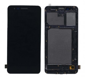 Lcd With Touch Screen For Lg K7i Black By - Maxbhi Com