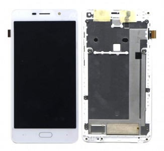 Lcd With Touch Screen For Comio C1 Pro White By - Maxbhi Com