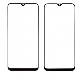Replacement Front Glass For Samsung Galaxy A20 Black By - Maxbhi Com