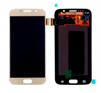 Lcd With Touch Screen For Samsung Galaxy S6 Dual Sim 32gb Gold By - Maxbhi Com